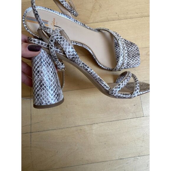 Sam Edelman BNWT "Kia" animal print block heel NEW ankle strap open toe - Picture 6 of 9